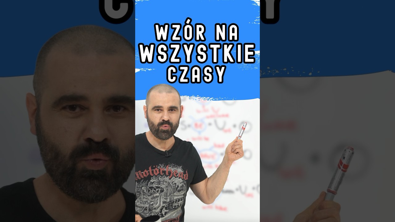 1 wz&oacute;r na WSZYSTKIE czasy w języku angielskim