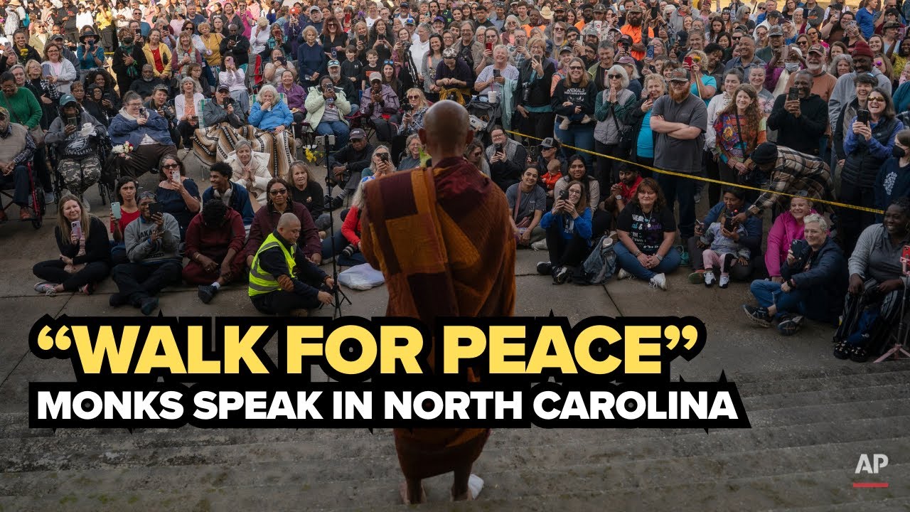 Full remarks: Buddhist monks on 'Walk for Peace' make stop in Greensboro