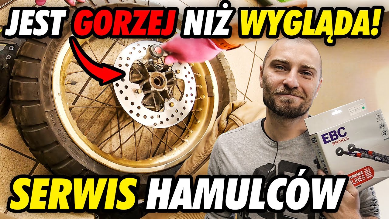 Nie było ŁATWO! - Serwis i wymiana HAMULCÓW w motocyklu. Honda Dominator NX650