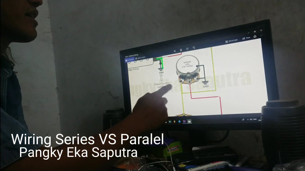 Langkah Wiring pickup Paralel dan series (diagram Wiring) Seymour Duncan Pickup TB6+SH6