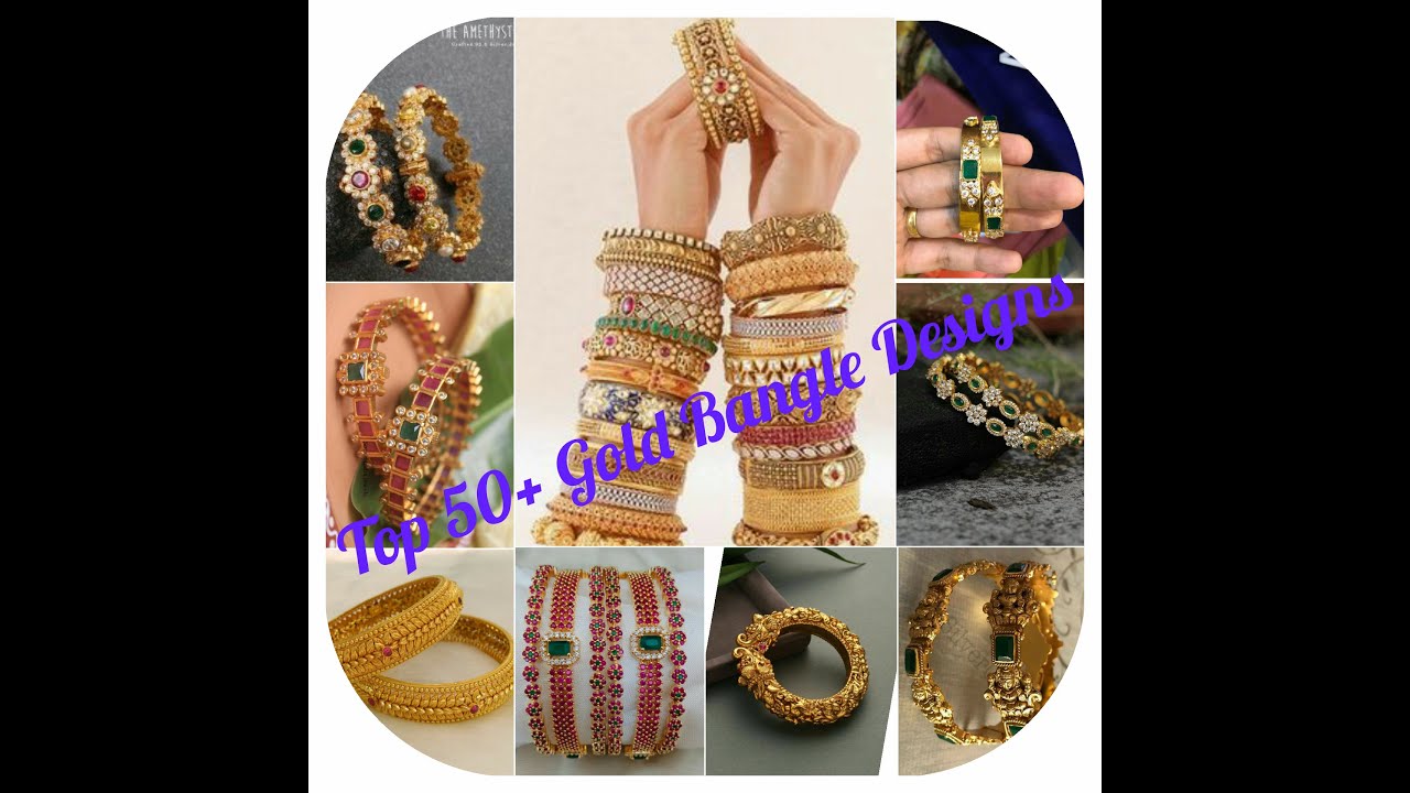Latest Gold Bangle Designs || Light Weight Gold Bangles