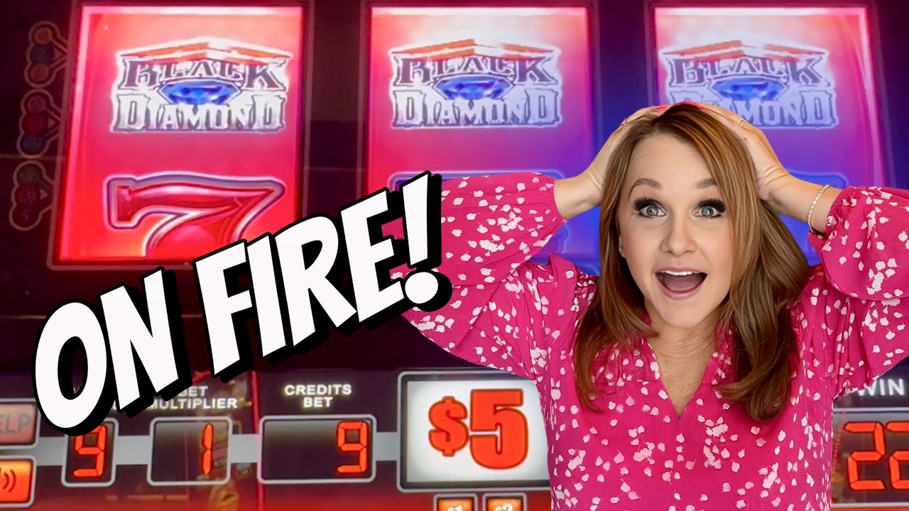 High Limit BLACK DIAMOND DELUXE Slot Machine Wouldn't Stop Paying Jackpots! Greg was on FIRE!