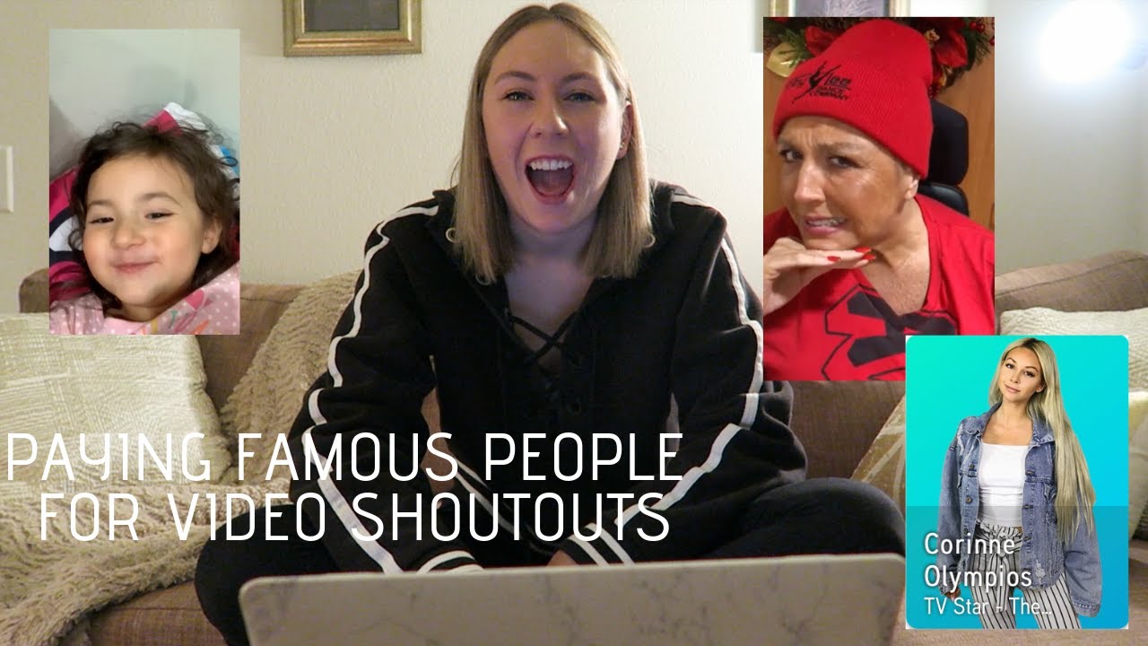 PAYING CELEBRITIES FOR VIDEO SHOUTOUTS!