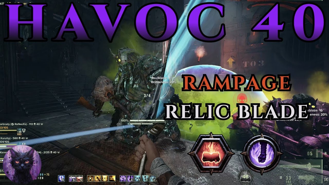 Zealot - Relic Blade Mk II & Flamer | Havoc 40 Gameplay | Darktide