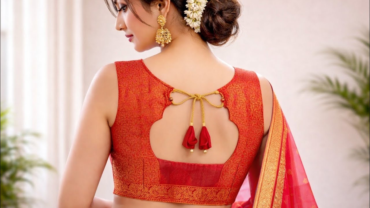 Model Blouse Design | Cutting and Stitching | Blouse Back Neck Design | Back Blouse Designs