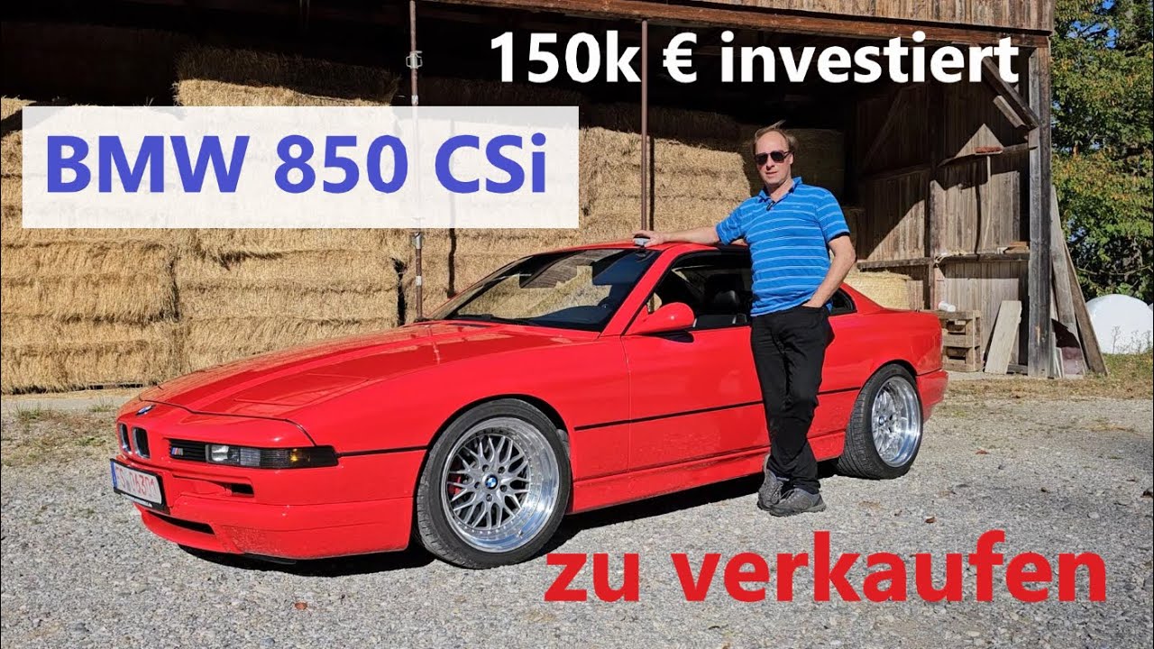 Verkauft!      BMW 850 CSi E31 in Brillantrot. Über 150k € in 16 Jahren investiert.
