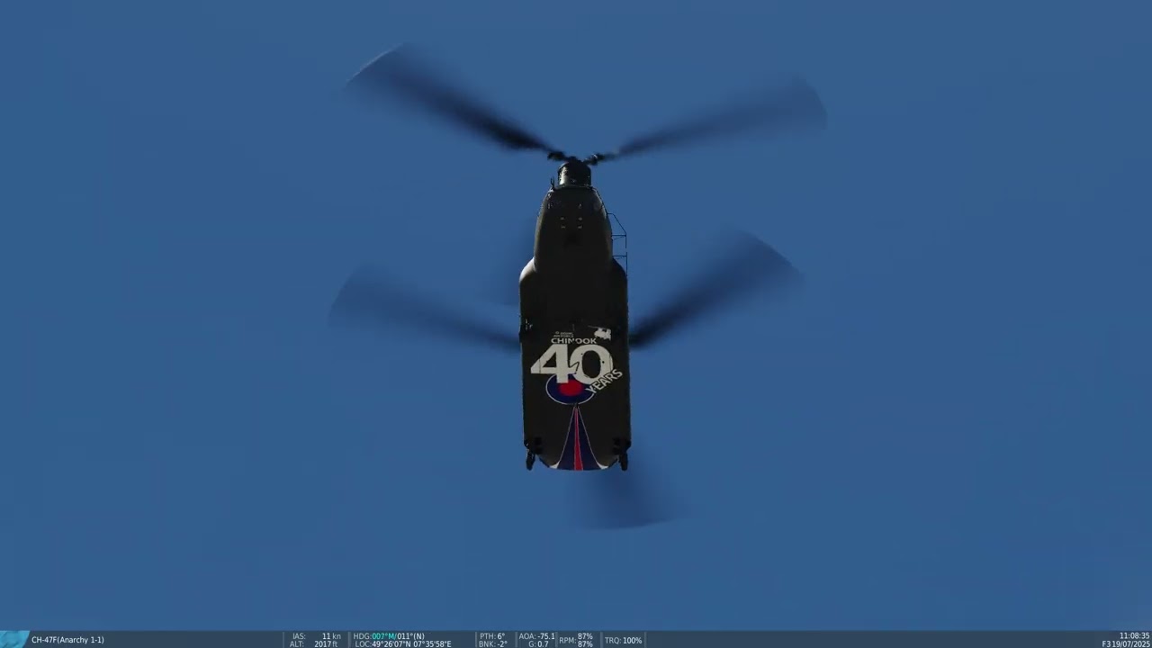 DCS Virtual Ramstein Airshow RAF Chinook Display