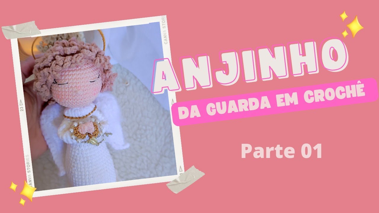 Anjinho da guarda em crochê, anjinho amigurumi #parte 01