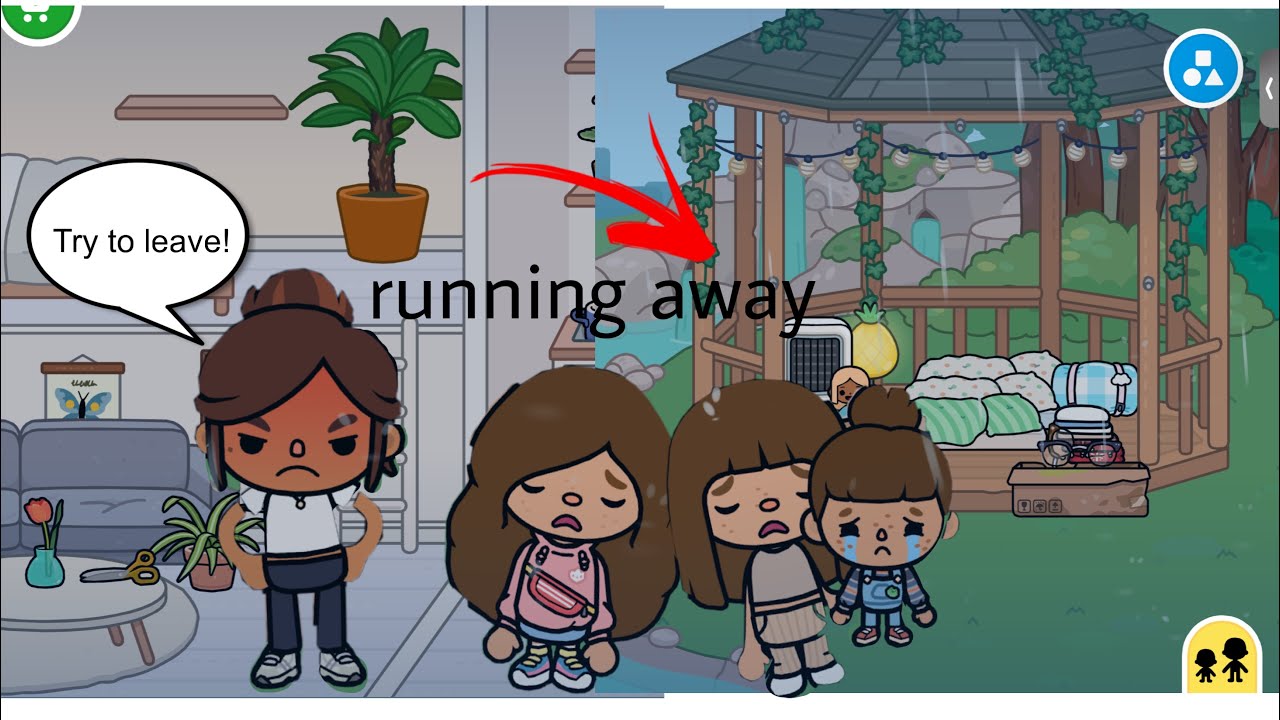 Running away from BAD MOM! | Toca Boca roleplay Pt 1