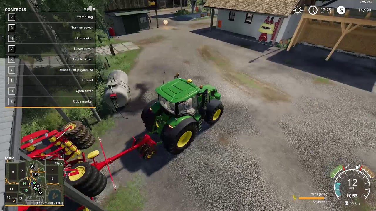 FS19 Timelapse Ep1 Oberkrebach med Nido!