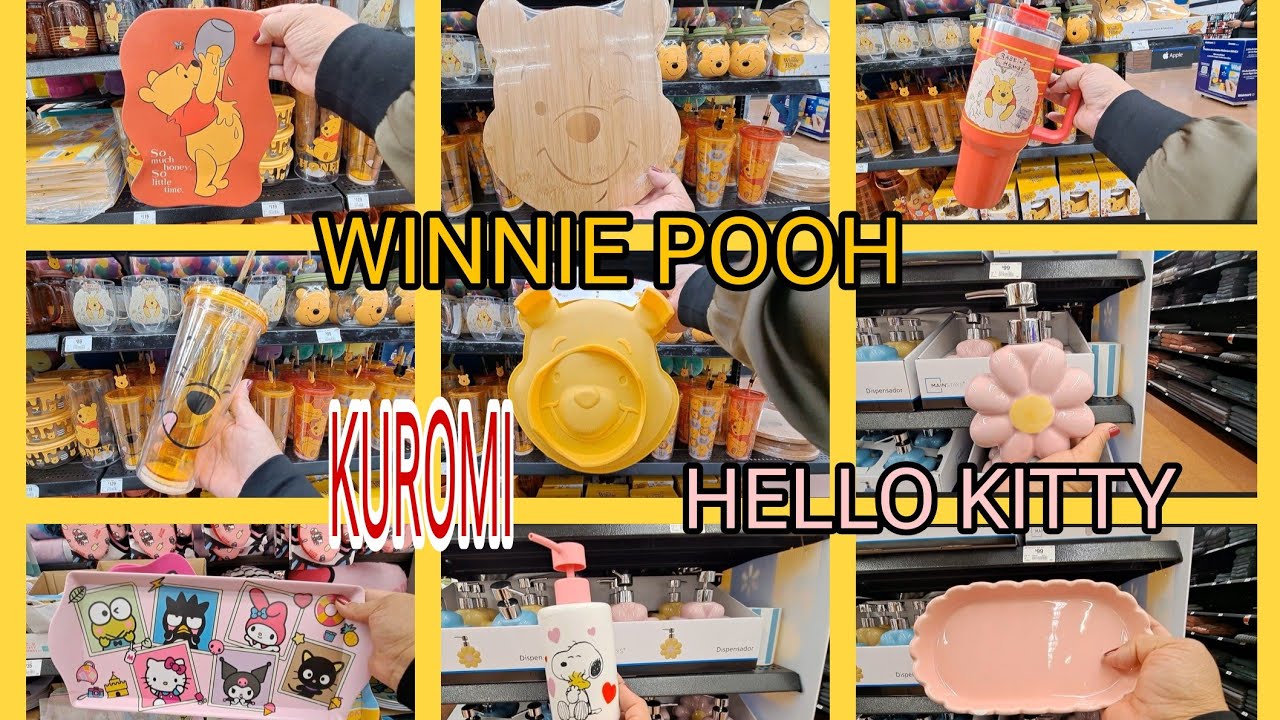 2️⃣2️⃣WINNIE POOH 🟡KUROMI 😁❤️HELLO KITTY 💮💮 PASCUA PRIMAVERA 🌻🪴🌳🌲🍀 EN WALMART PRICHOS 😁❤️💮🌻🪴