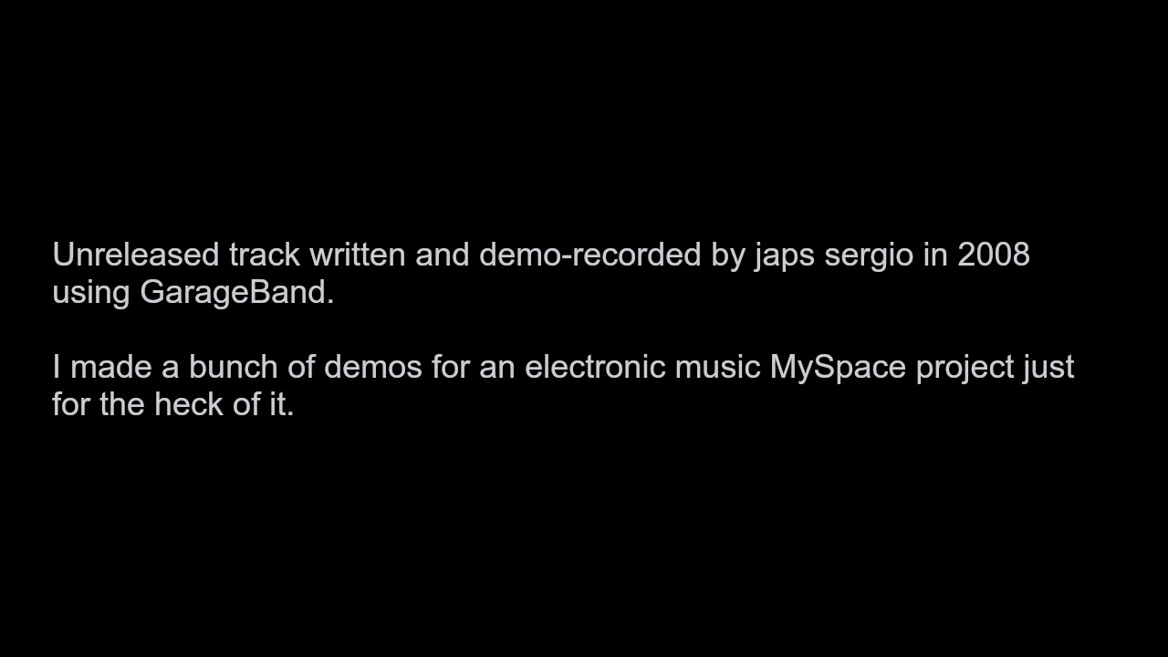 japs sergio ~ high intensity discharge ('08 demo electronic music project)