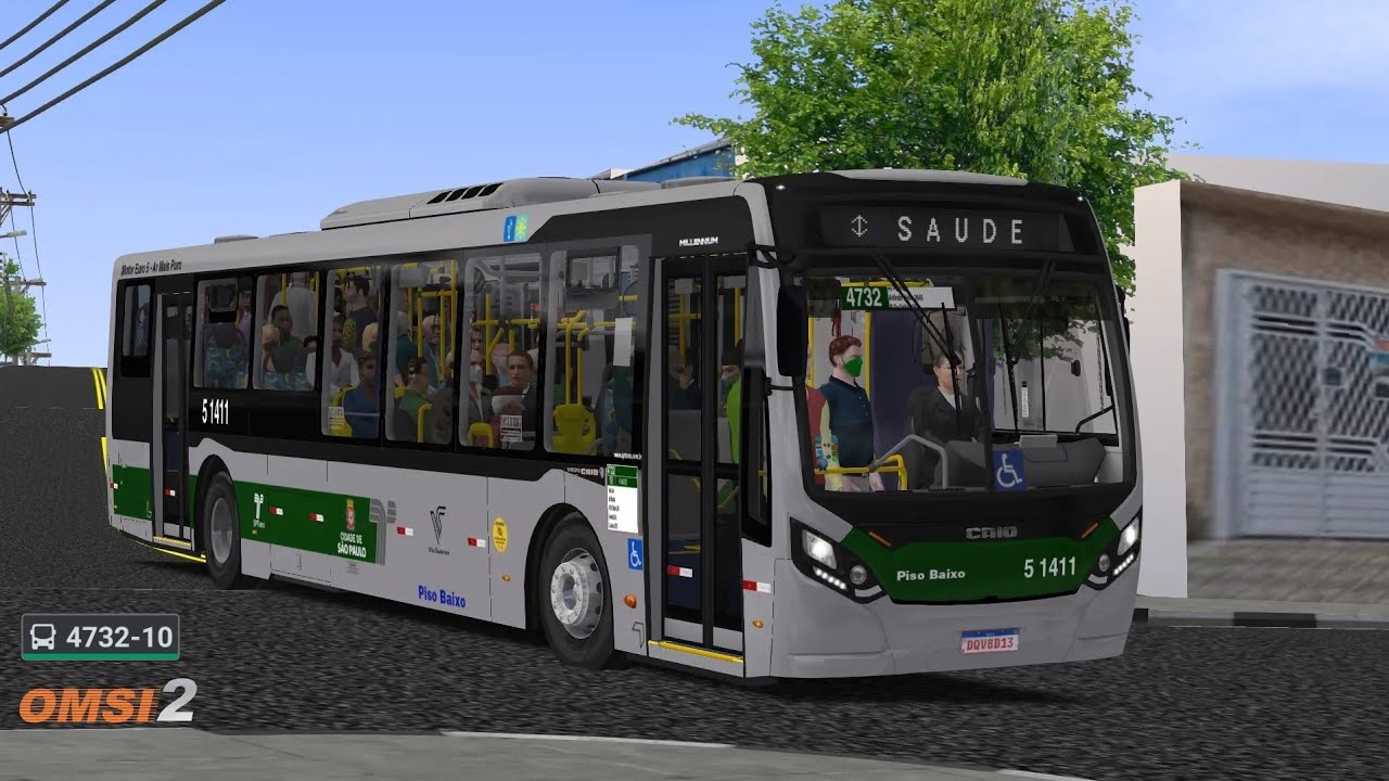 OMSI 2 | Caio Millennium IV - Volvo: B-250RLE | Linha 4732-10: Vl. Liviero x Metrô Saúde