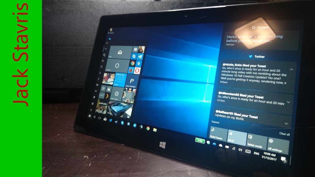 Windows 10 Fall Creators Update (1709) Installation & Tour
