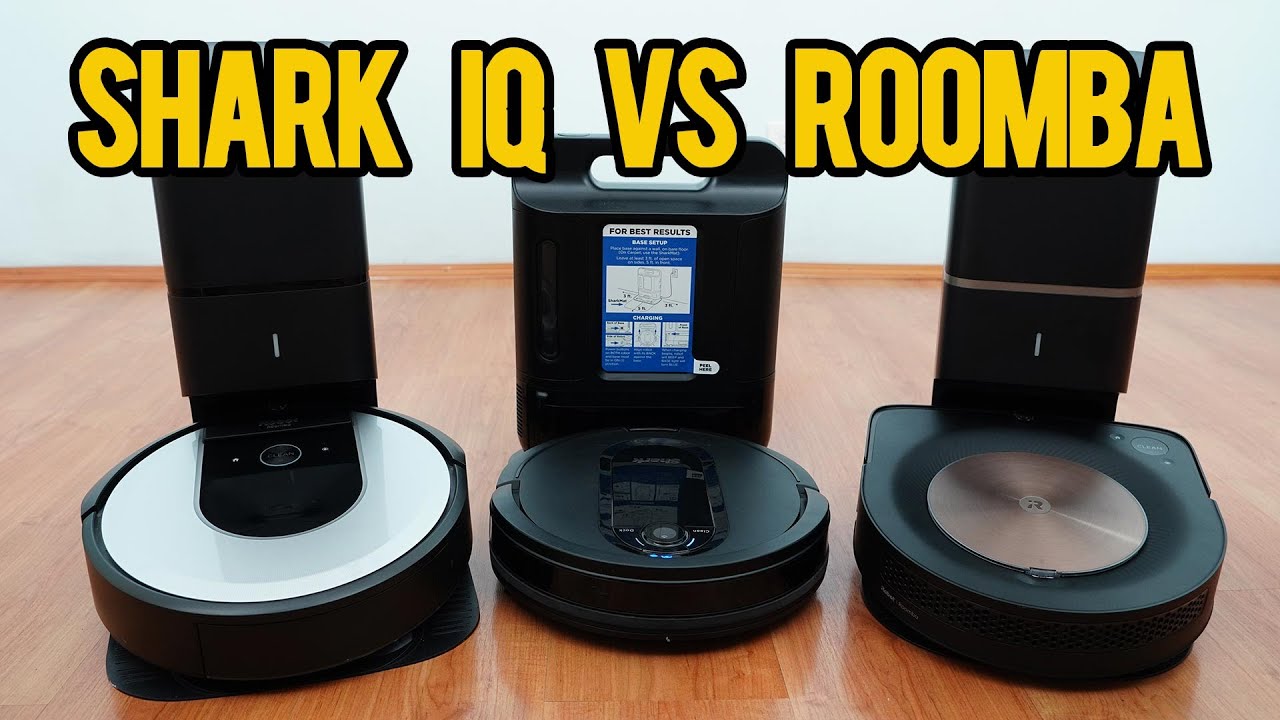 Shark IQ Robot vs Roomba I6+ vs Roomba S9+: Self Emptying Robot Battle