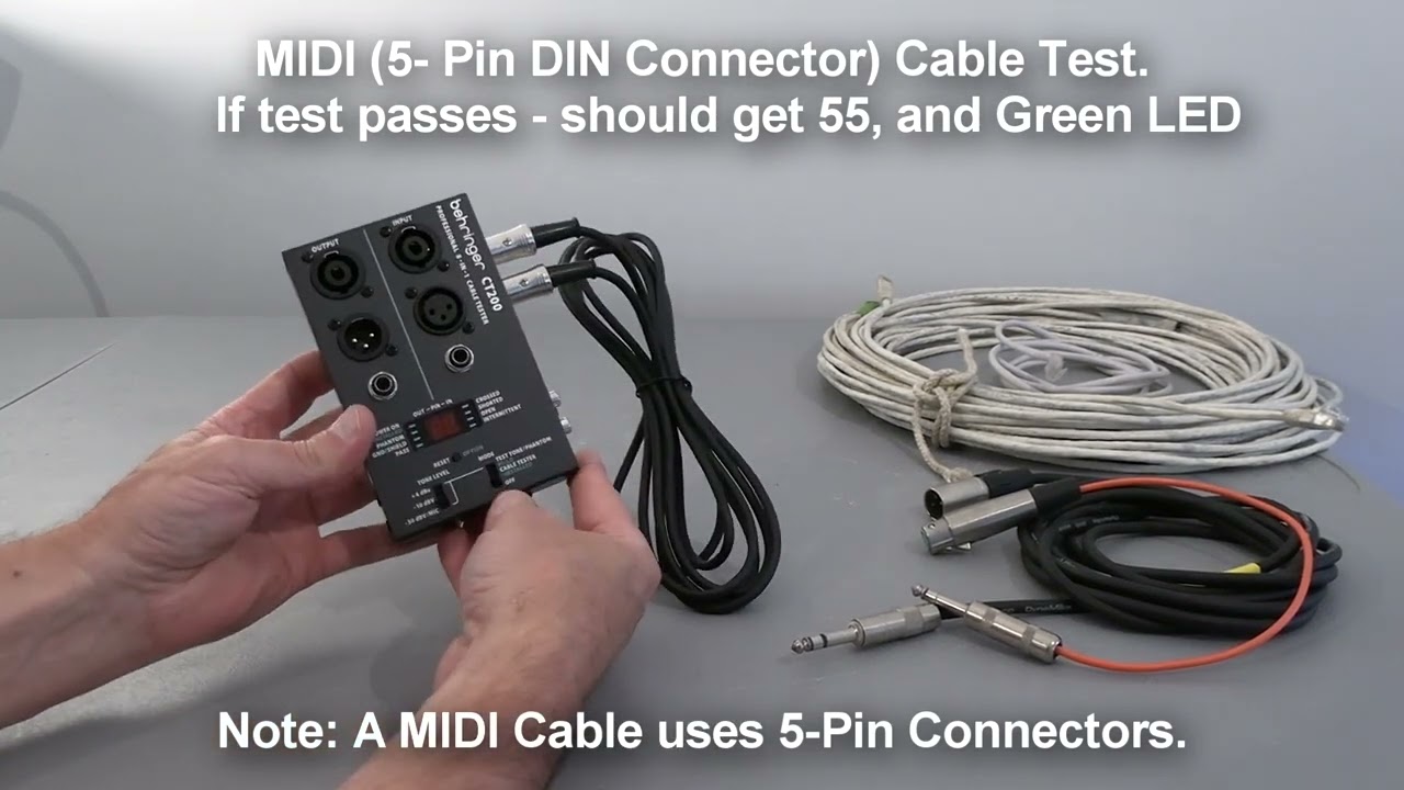 The Behringer Cable Tester, Model CT200 - Multi Cable Tester