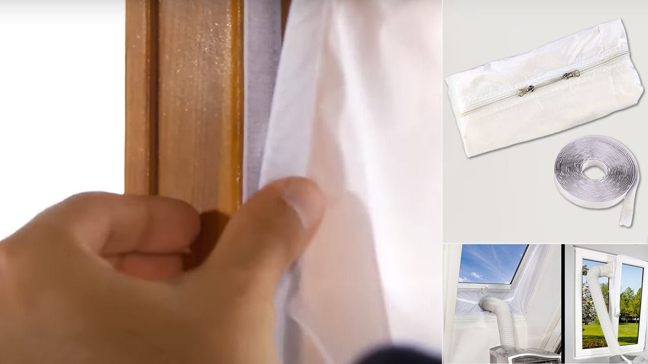 Bâche isolante pour fenêtre ''Hot Air Stop'' - économisez votre clim mobile, gardez le frais dedans