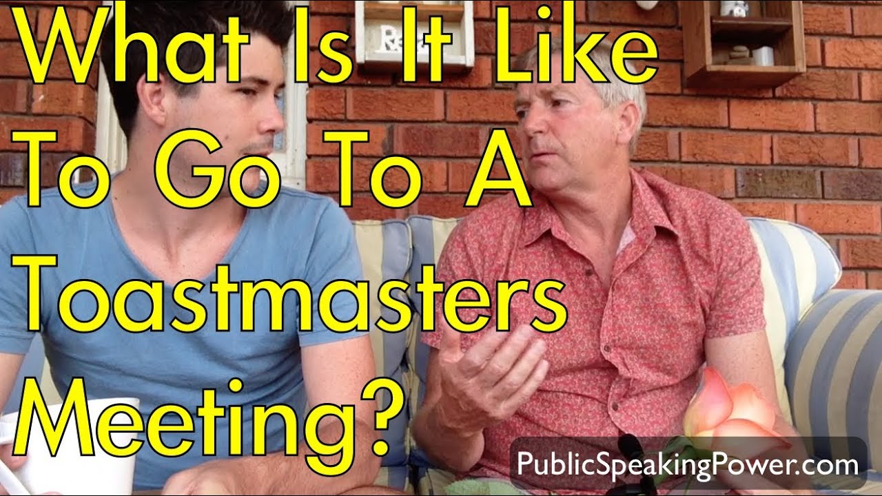 What Is It Like To Go To A Toastmasters Meeting For The First Time? (Ep29)