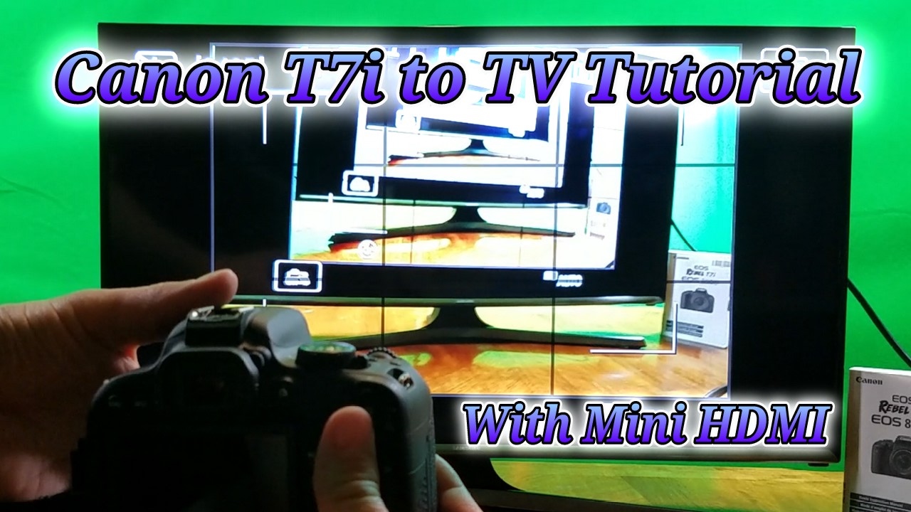 Руководство по подключению Canon Rebel EOS T7i mini HDMI к телевизору