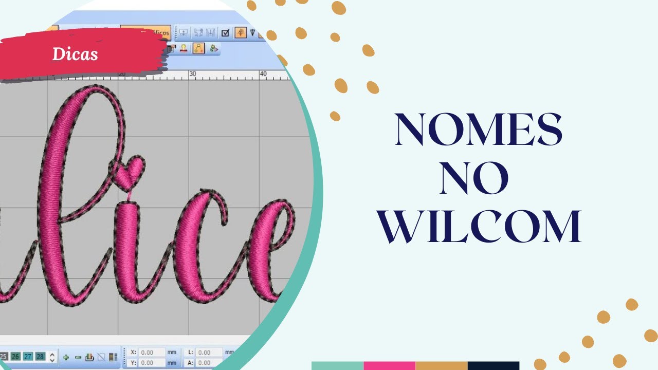 Como fazer nome com contorno no Wilcom e2