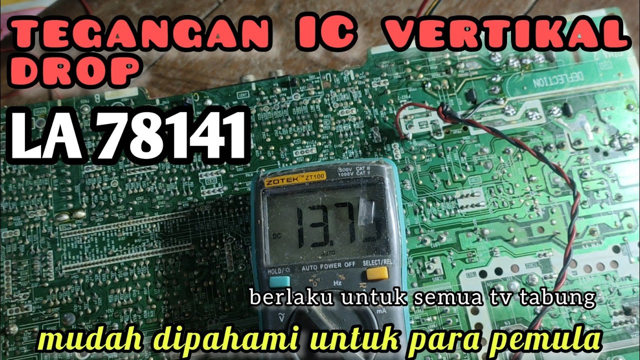 mengatasi tegangan IC vertikal drop