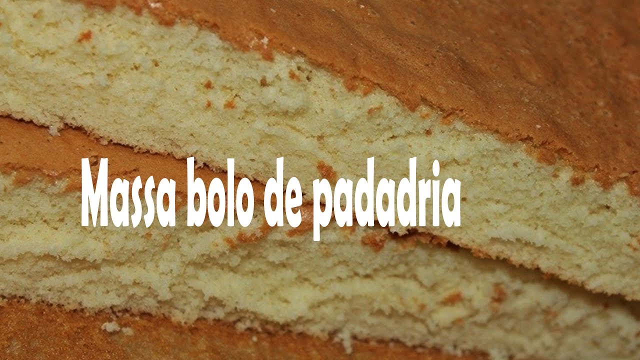 MASSA BOLO DE PADARIA MASSA ALTA  FOFA E ÚMIDA