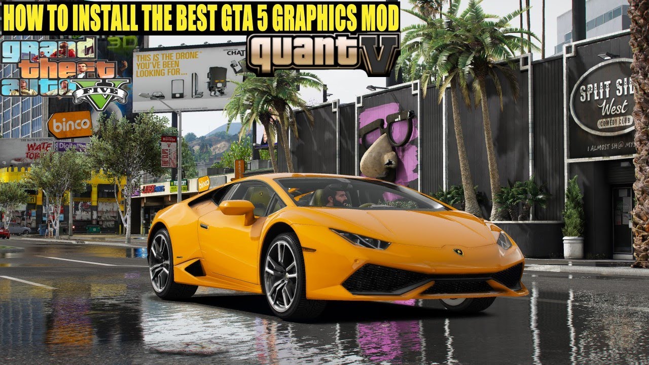 Как установить лучший графический мод для GTA 5 | QuantV с Reshade