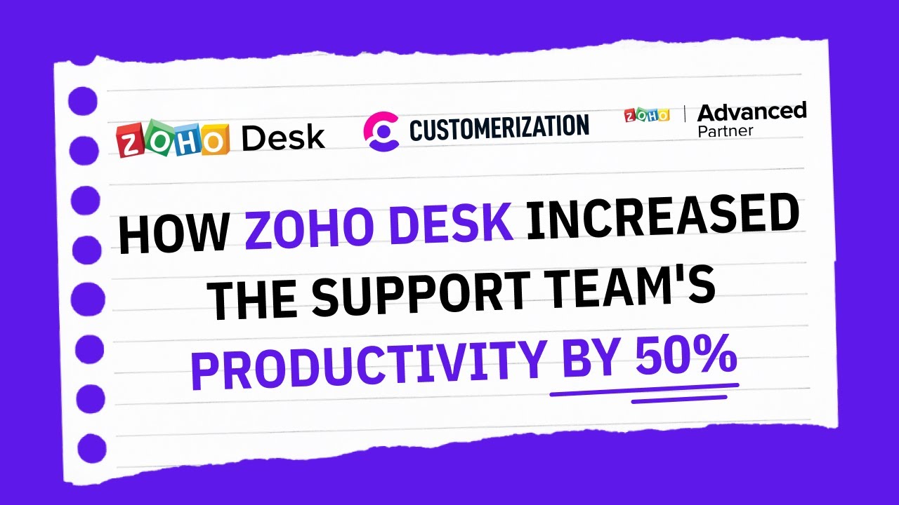 How Zoho Desk Increased the Support Team Productivity by 50%
