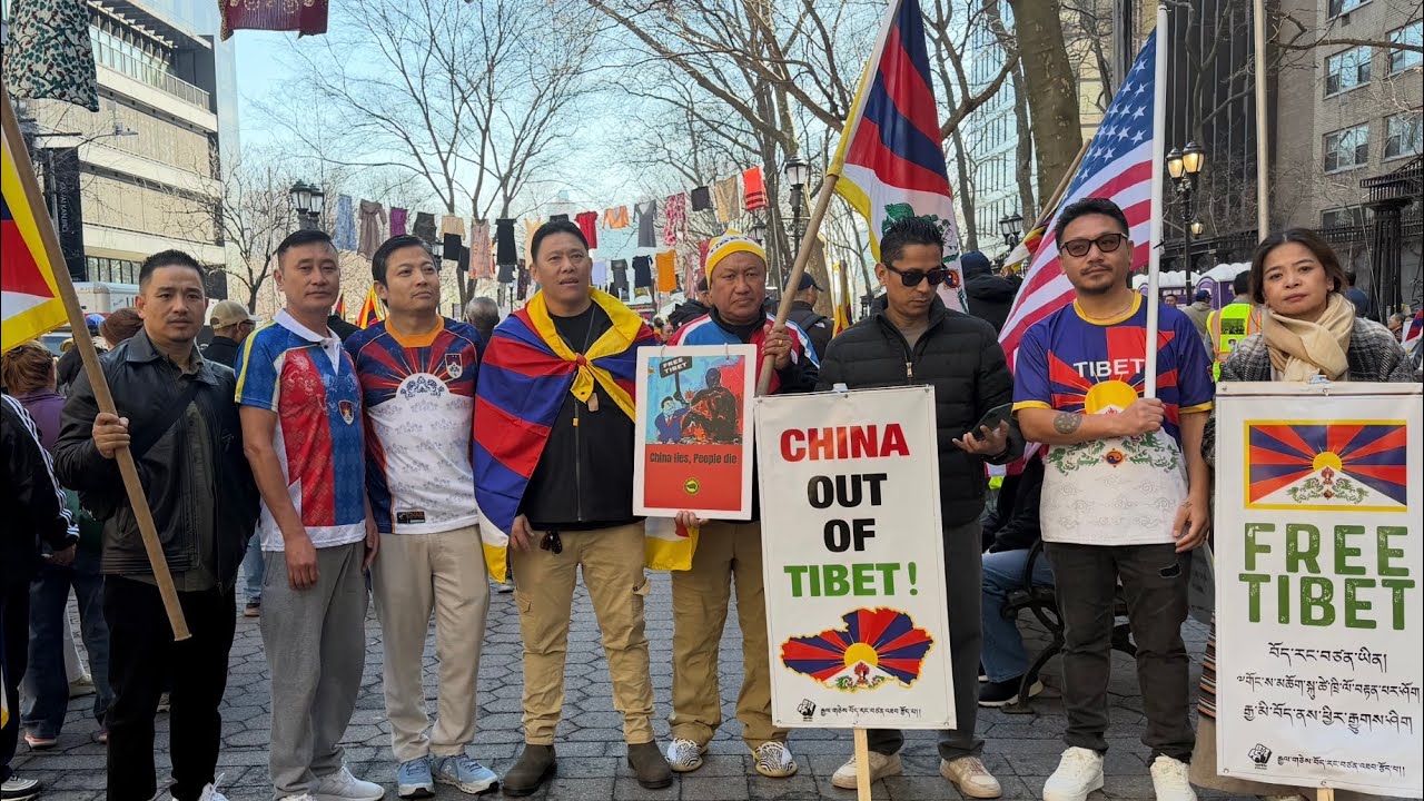 10th march 67 Tibetan national uprising day in New York 🇺🇸2026 👍