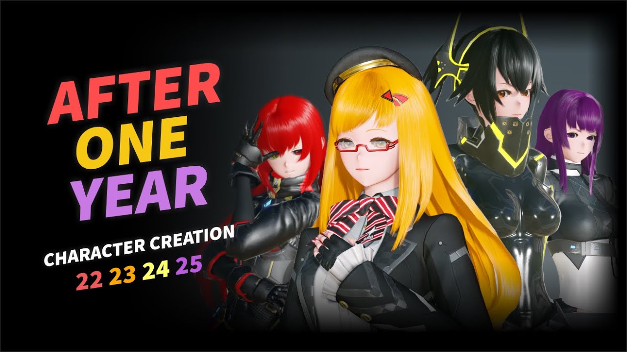 PSO2 NGS Character Creation #AfterOneYear