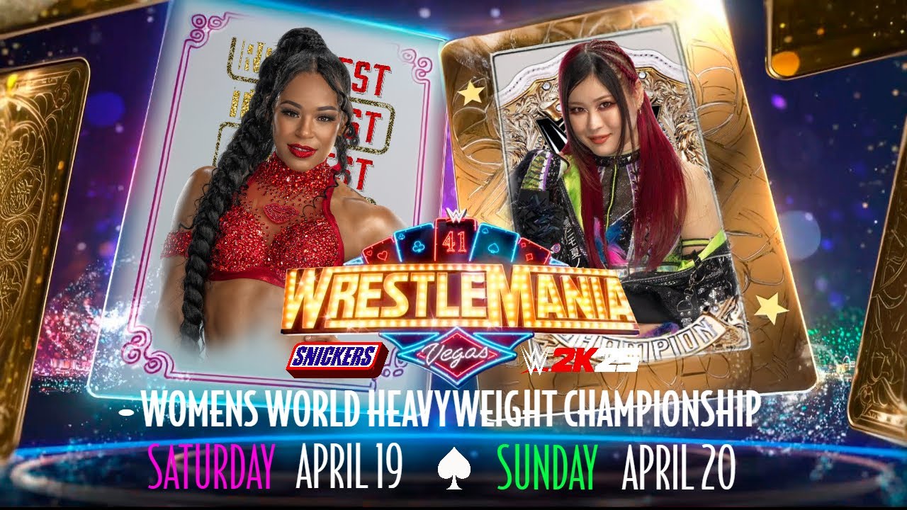 Bianca Belair Vs Iyo Sky Women's World Heavyweight Championship WrestleMania 41 2K25