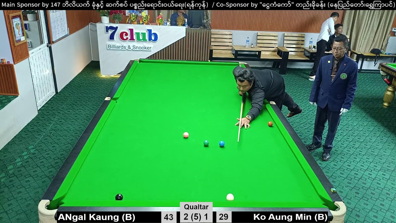 ANgal Kaung (B) Vs Ko Aung Min (B) Qualtar Final
