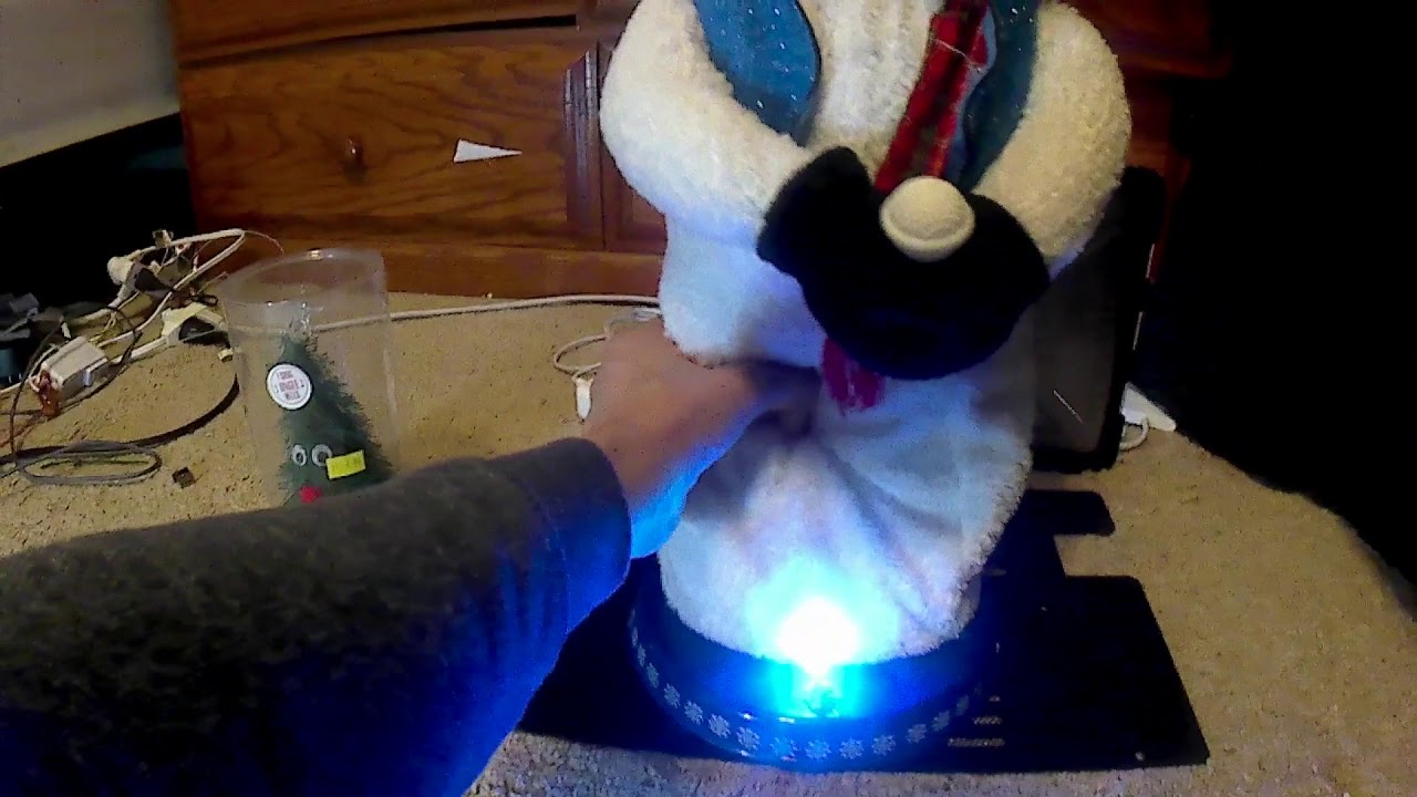 CUSTOM Gemmy Mr Snow With Knockoff Tree Mother Board