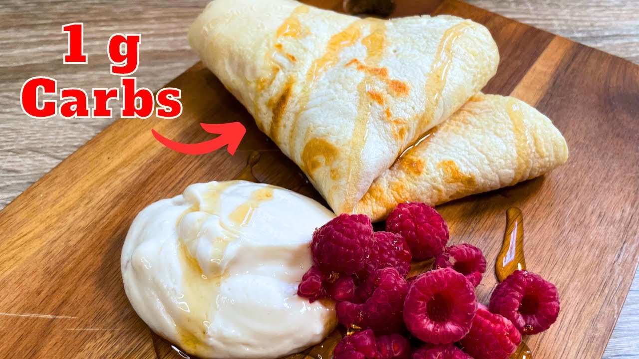 The Perfect 3 ingredients Keto Crepes: Guilt-Free Breakfast Bliss! PSMF & Cholesterol friendly