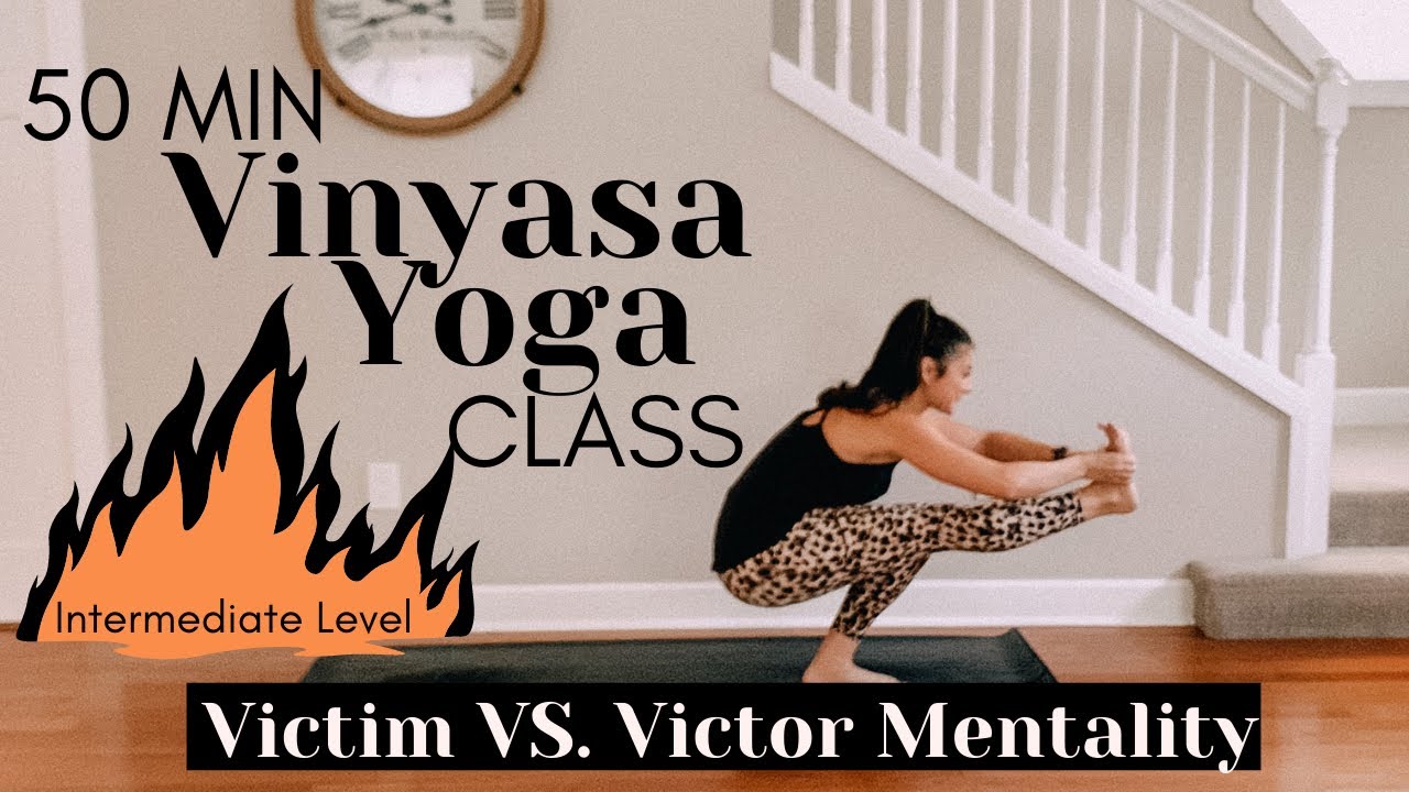 50 MIN INTERMEDIATE YOGA CLASS | VINYASA YOGA CLASS AT HOME FULL BODY STRETCH AND WORKOUT FLOW