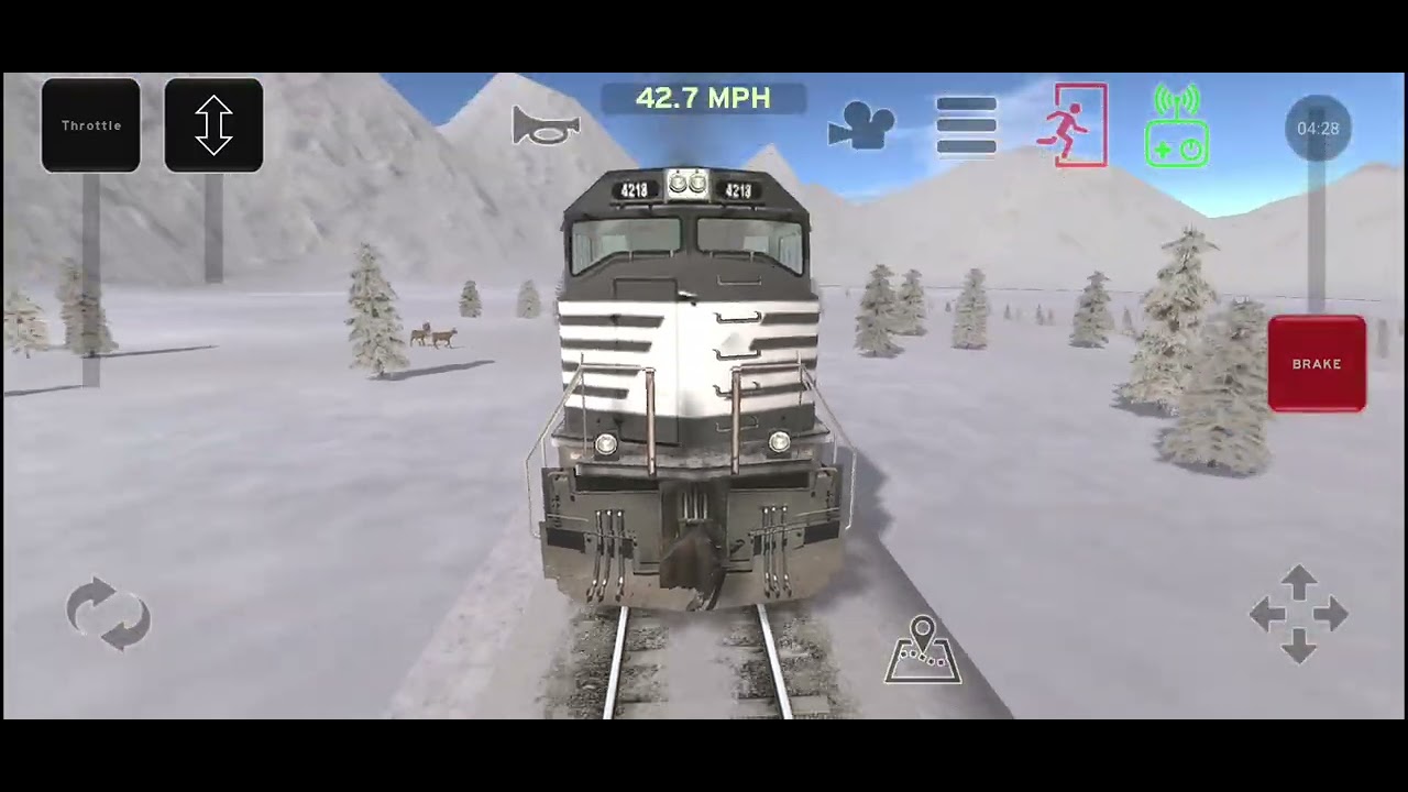 NS 4218 SD70M on the move