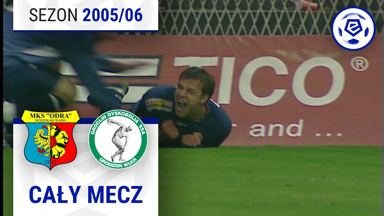 (1/2) Odra Wodzisław - Dyskobolia Grodzisk Wlkp. | CAŁY MECZ | Ekstraklasa 2005/06 | 9. Kolejka