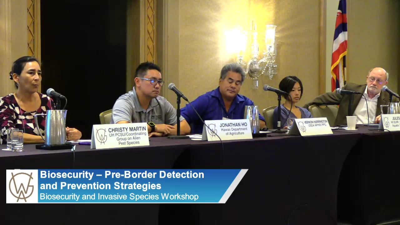 Workshop: Biosecurity – Pre-Border Detection and Prevention Strategies