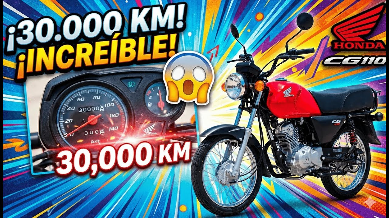 ¡30.000mil KM! 😱 ¿La Honda CG 110 AGUANTA o se ROMPE?