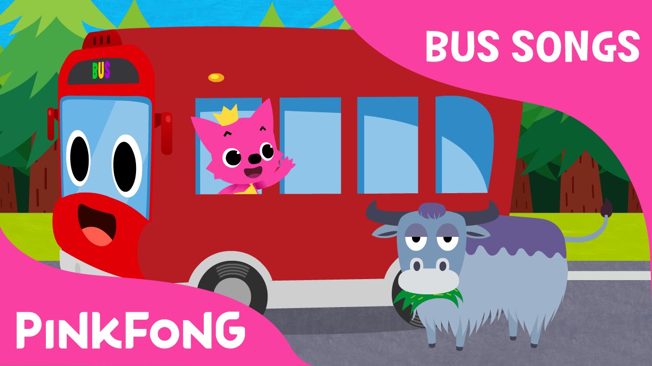 The Wheels on the Red Bus | Bus Songs | Car Songs | PINKFONG Songs for Children