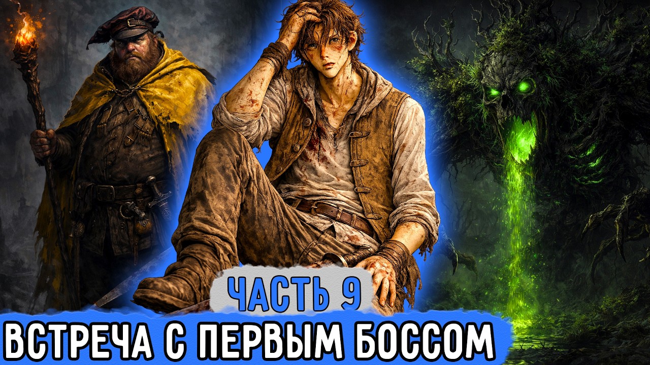 [Покоривший Стену #9] Первый Босс В Жизни! Нам Конец?! | Озвучка Книги | Аудиокнига
