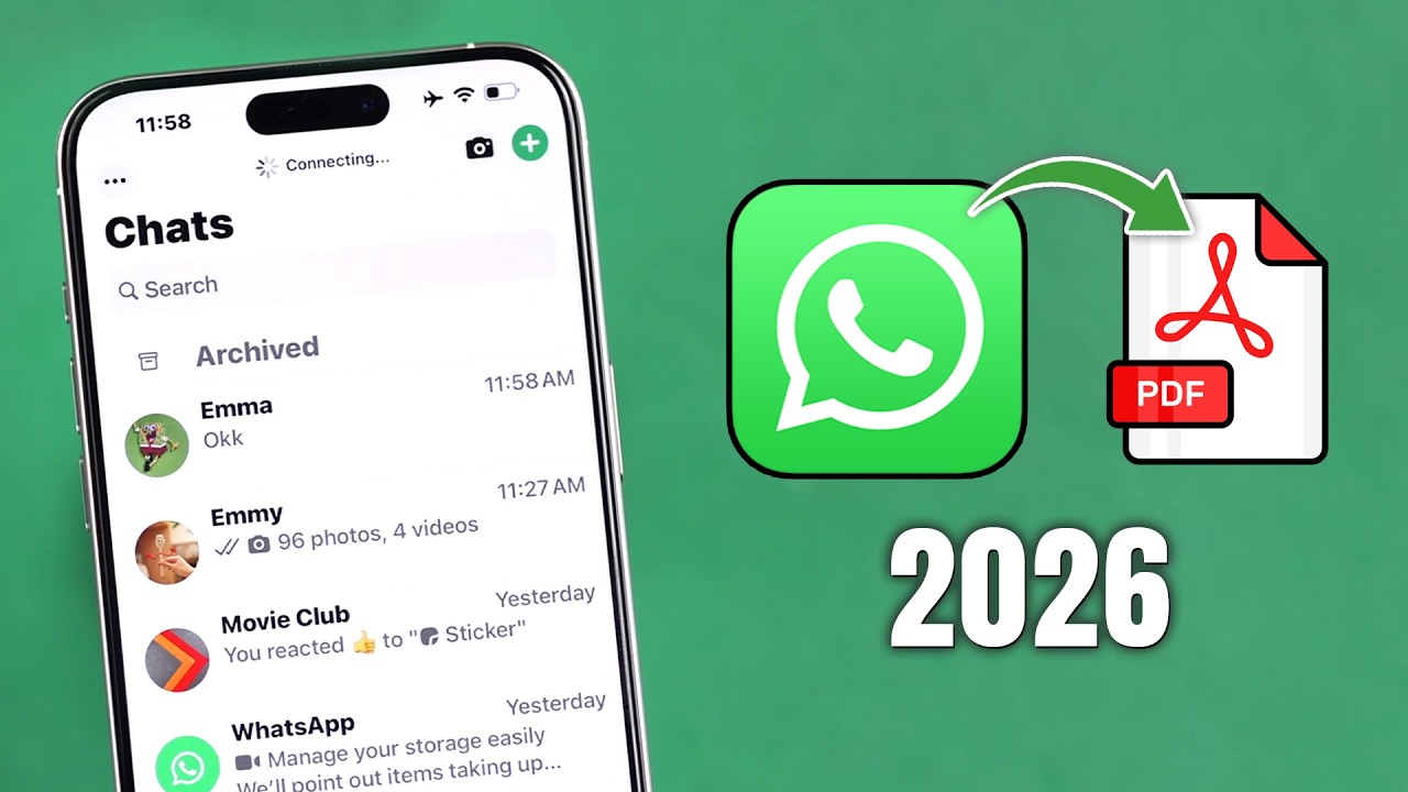 How to Export WhatsApp Chats to PDF [Convert]