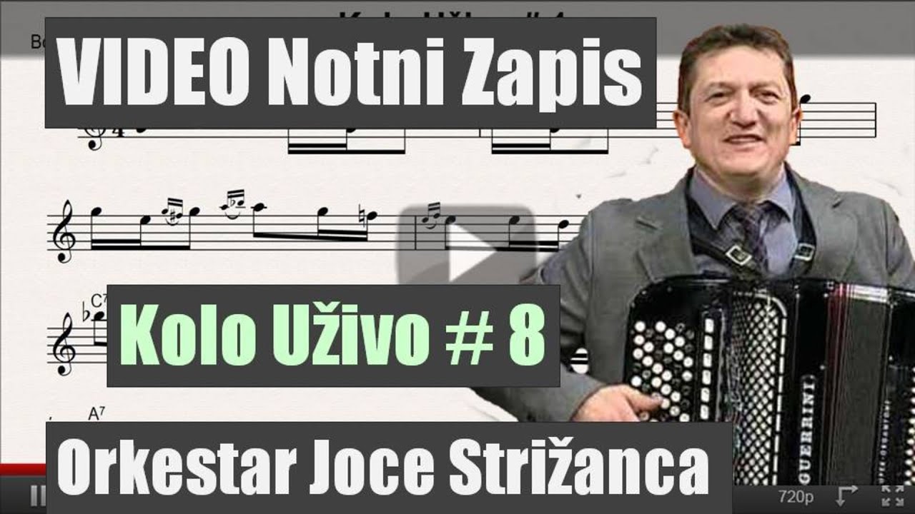 Notni zapis Kolo Uzivo # 8 Orkestar Joce Strizanca