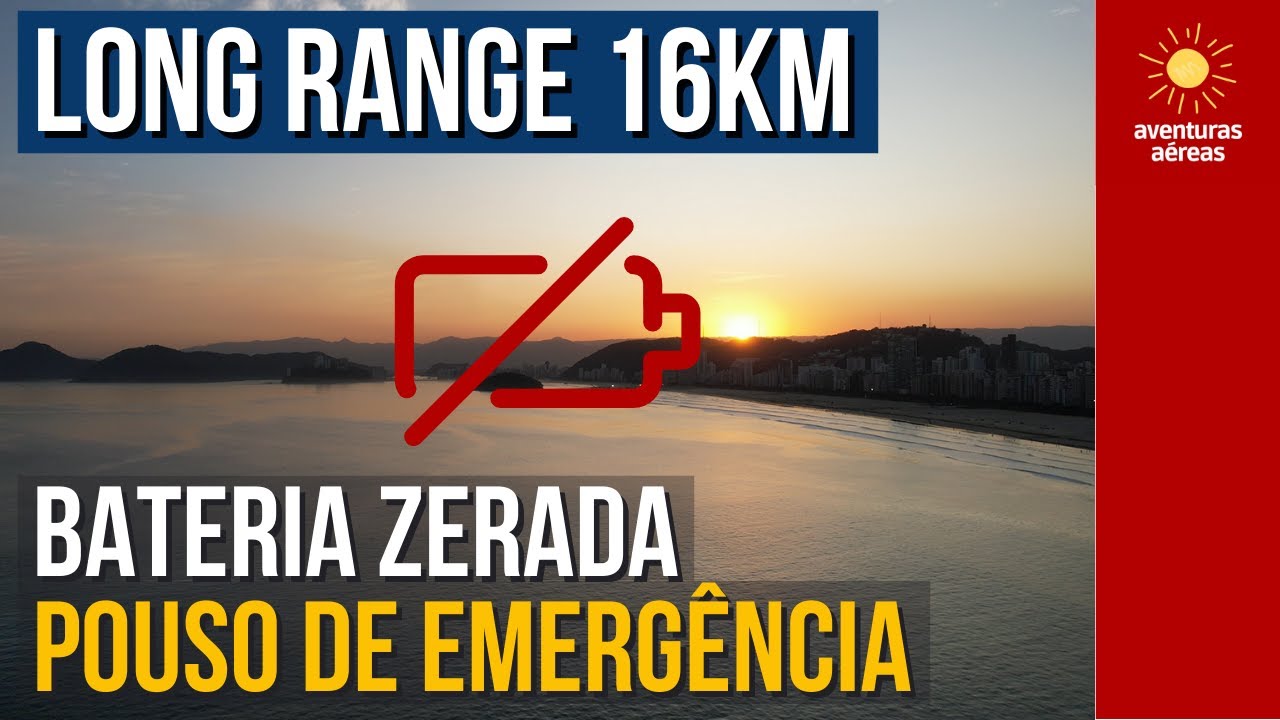 Falha em voo long range com drone DJI Air 2S - bateria zerada