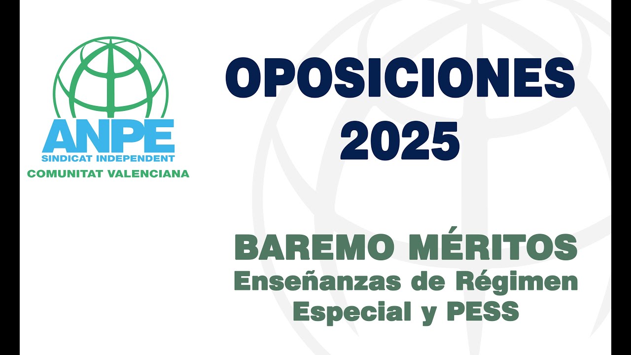 OPOSICIONES 2025: FASE de MÉRITOS