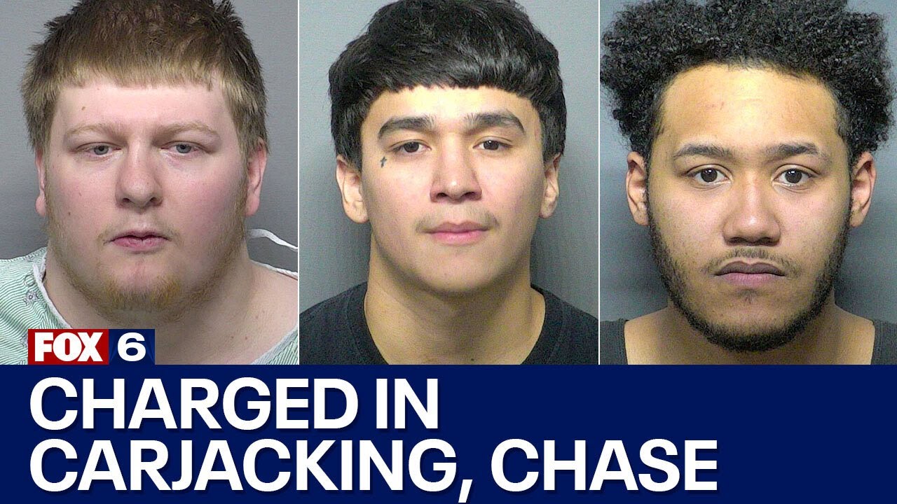 Waukesha carjacking, police chase, 3 charged | FOX6 News Milwaukee