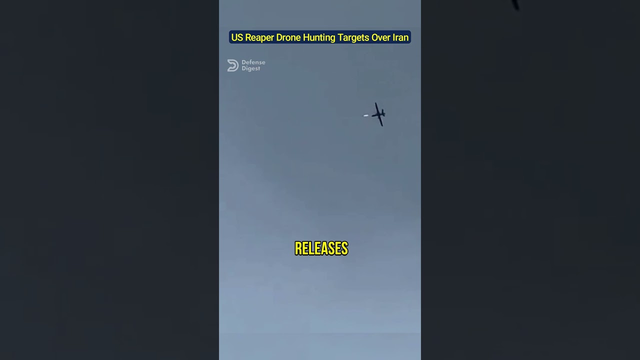 US Reaper Drone Patrols Iranian Airspace!