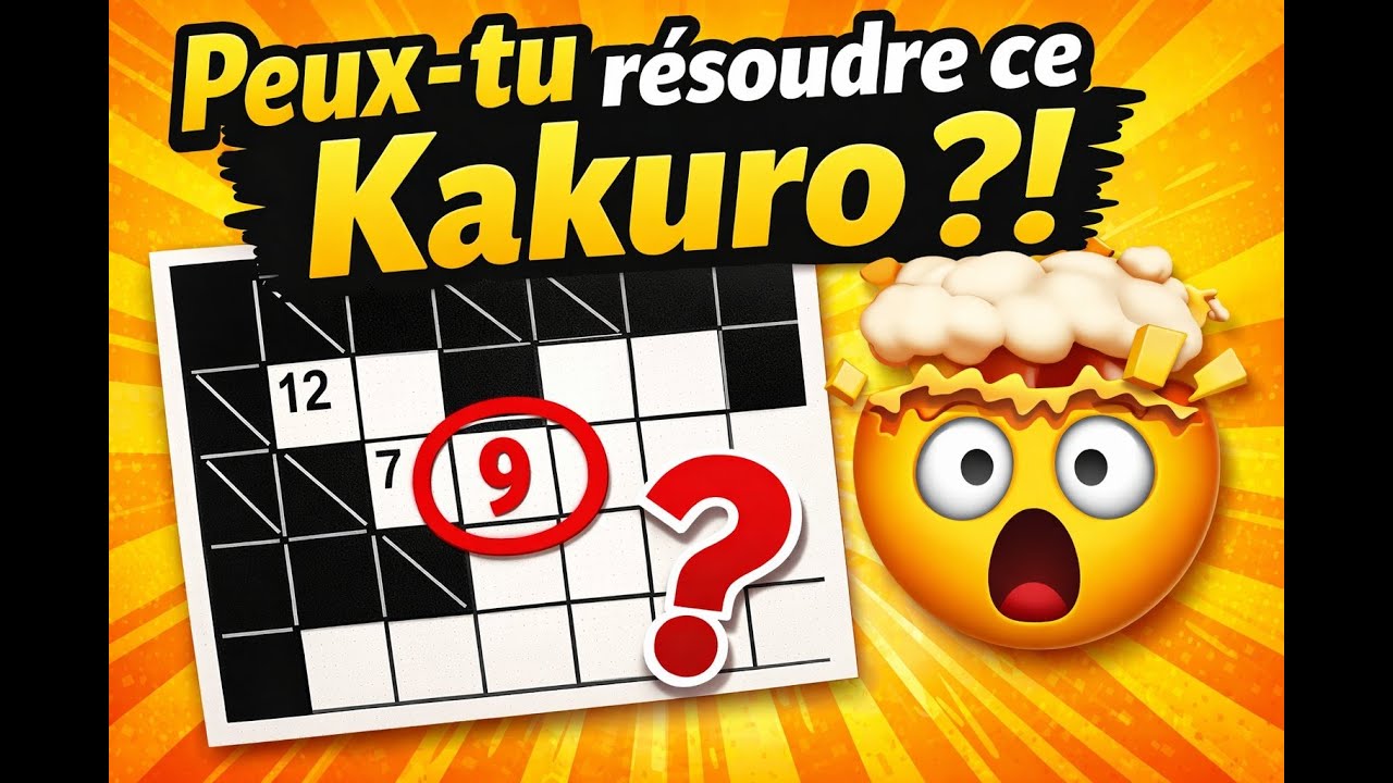 Kakuro mots croisés chiffrés