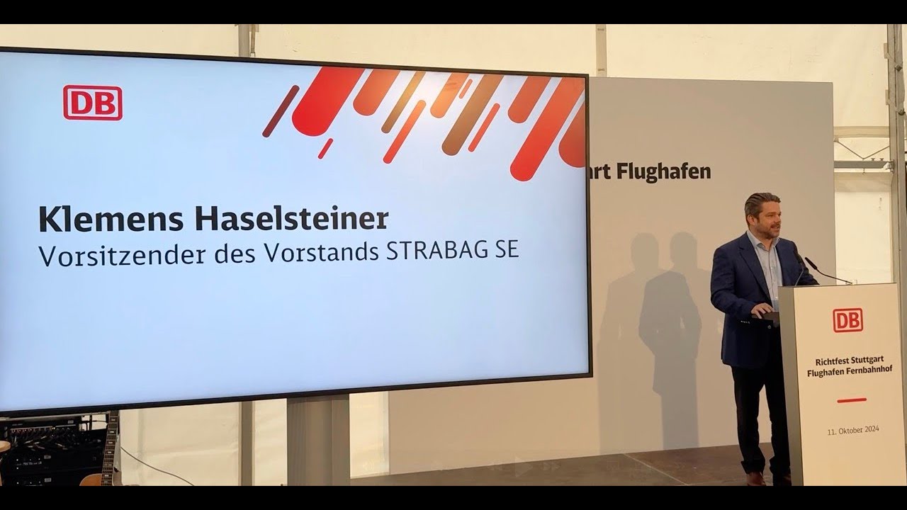 Reden&Segen - Richtfest Stuttgart Flughafen Fernbahnhof | 11.10.2024 | #s21 #stuttgart21