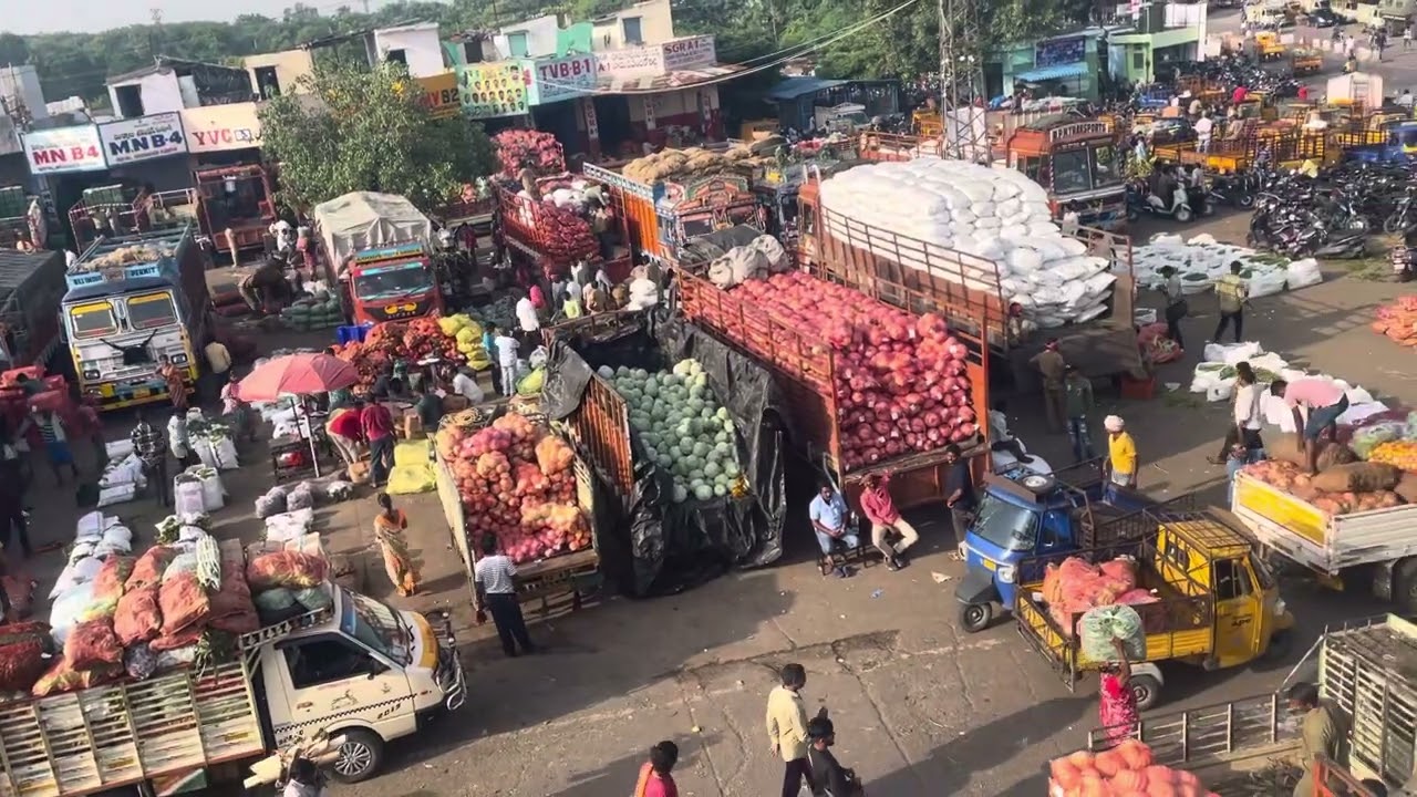 Bowenpally vegetable market | Bowenpally market | Hyderabad market | wholesale market | #vegetables